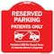 Signmission Reserved Parking Patients Violators Towed Away Owner Expense Alum Sign, 18" L, 18" H, RW-1818-9902 A-DES-RW-1818-9902 - alternate 1